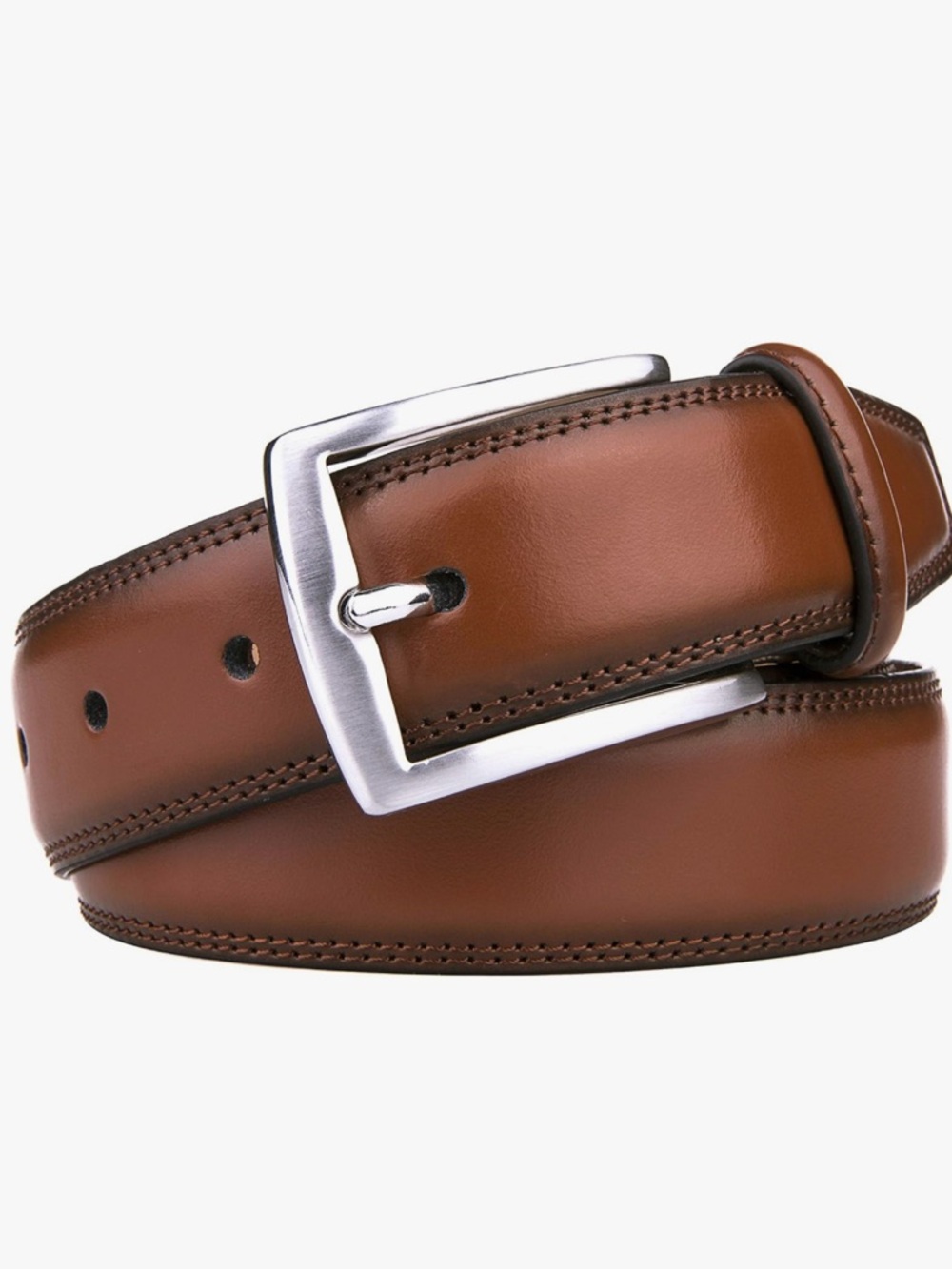 KM Legend Brown Leather Dress Belt